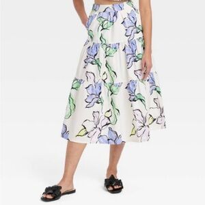 NWT: Women's A-Line Midi Skirt - A New Day
